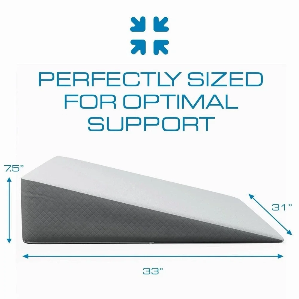 Kolbs Extra Wide Bed Wedge‎ Pillow for Sleep 7.5